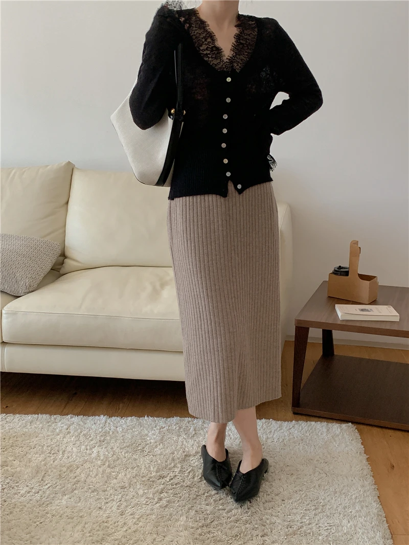 Vintage Lace Knitted Cardigan — Image 11