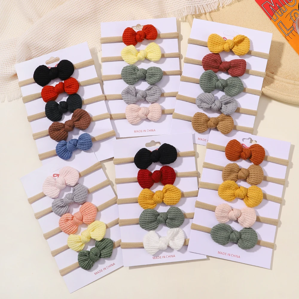 Baby 5-Piece Solid Set with Bow — Image 28