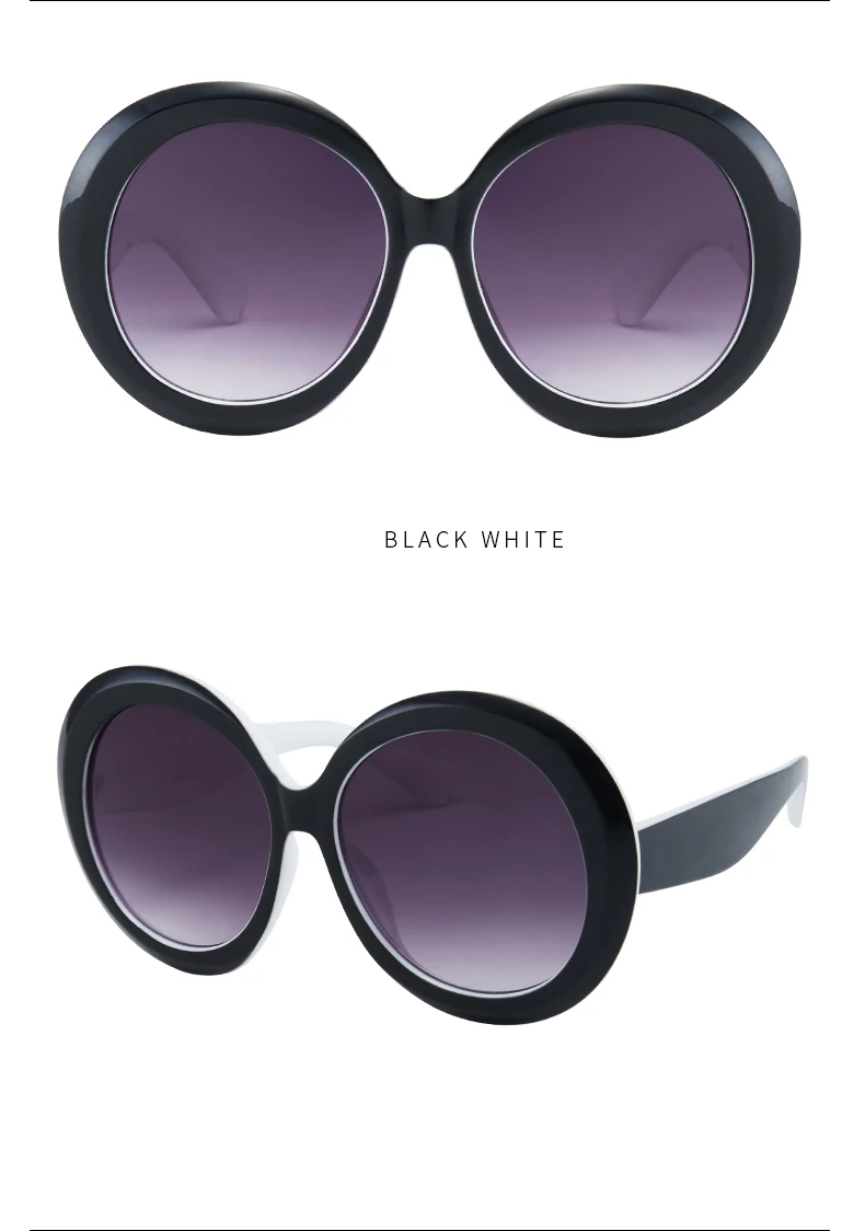 Retro Oversized Round Sunglasses — Image 18