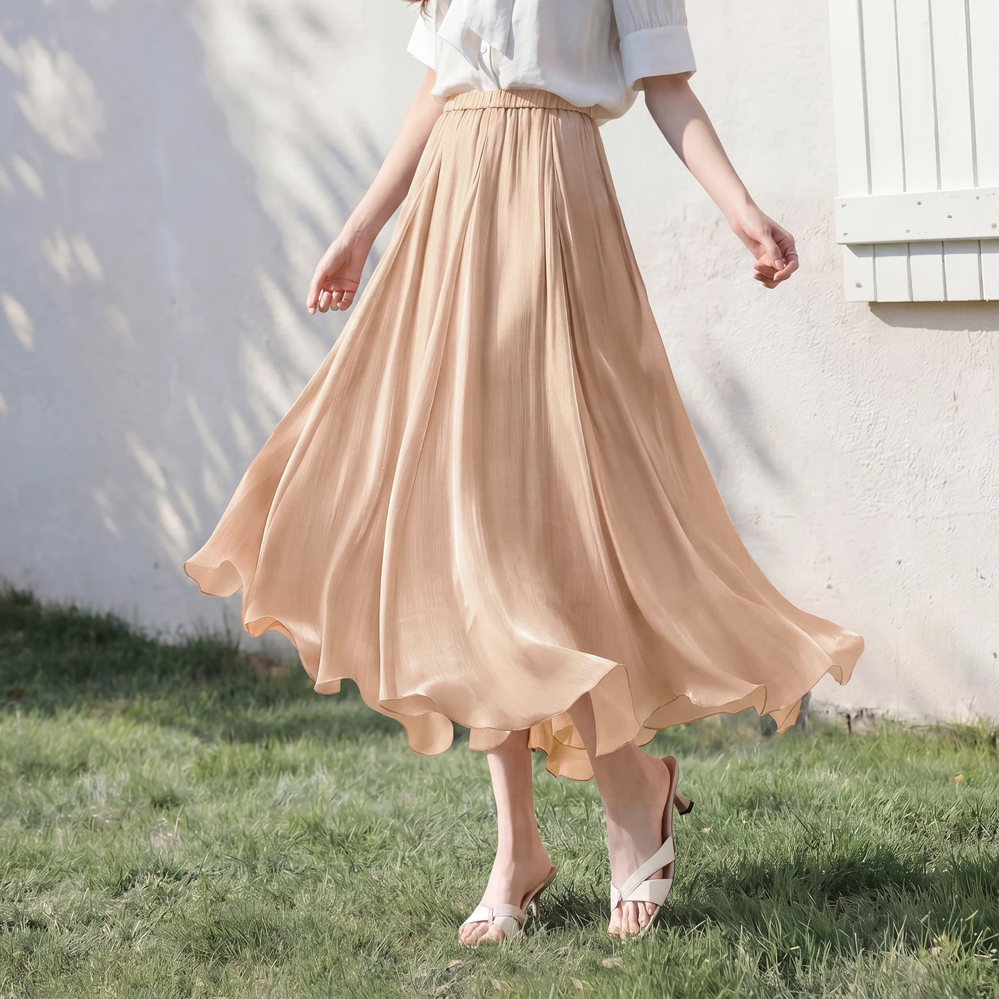 Pink Orange Skirt
