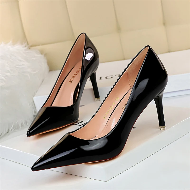 Leather High Heels — Image 42