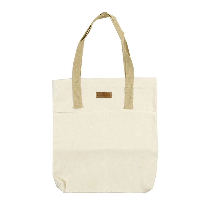 Casual Solid Canvas Tote Bag — Image 19