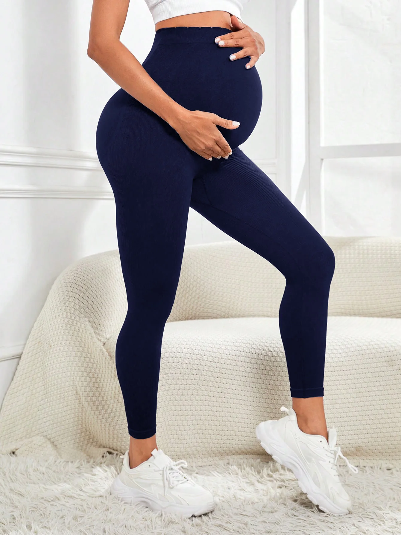 Maternity High-Waisted Leggings — Image 17