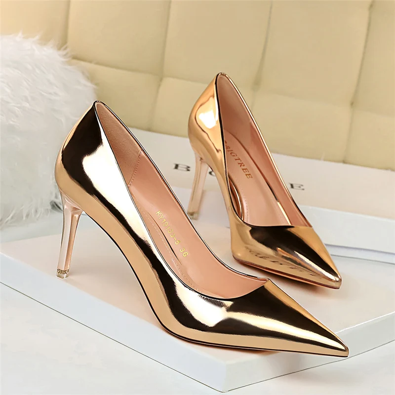 Leather High Heels — Image 40