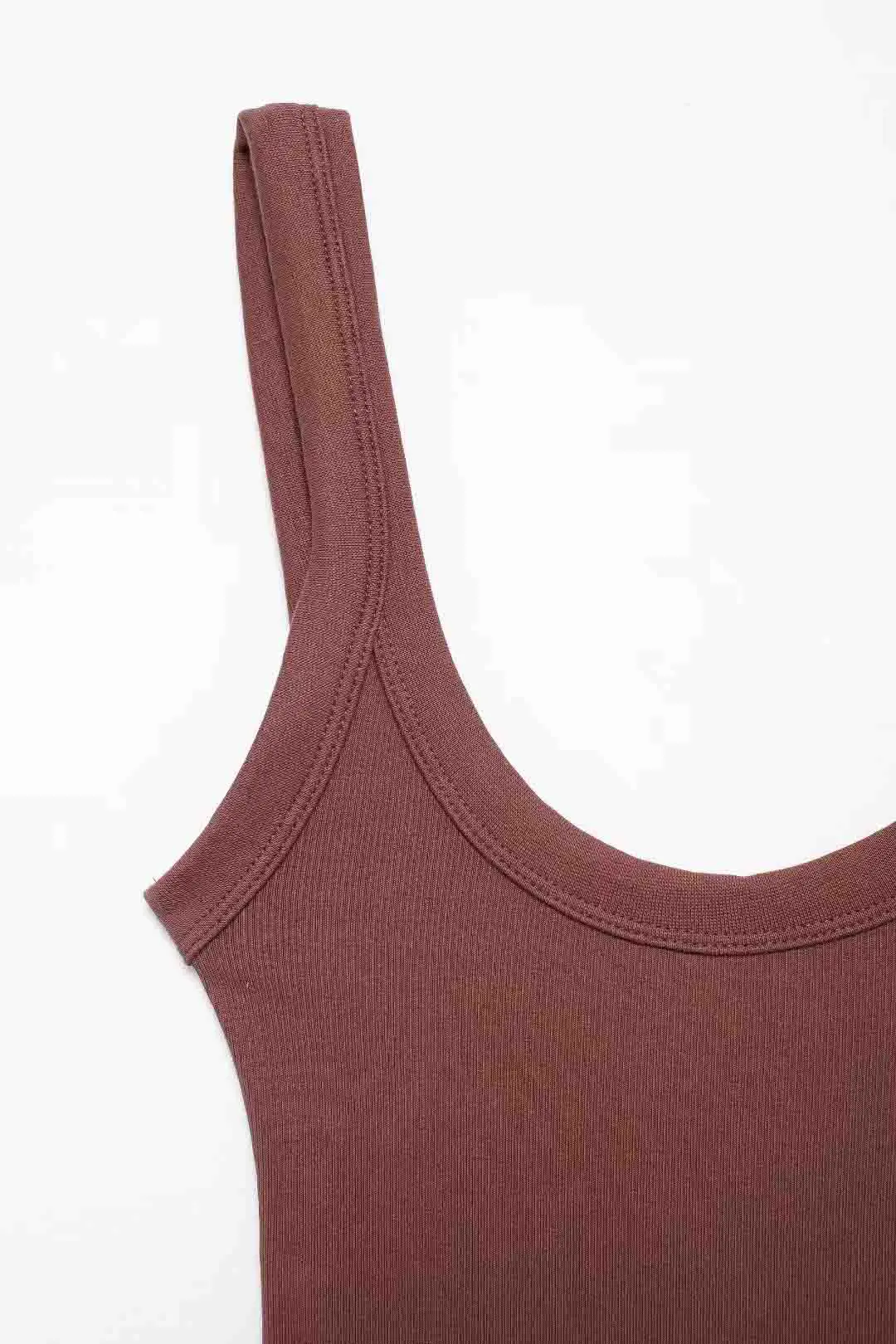 Slim-Fit Ribbed Bodysuit with Buttons — Image 12