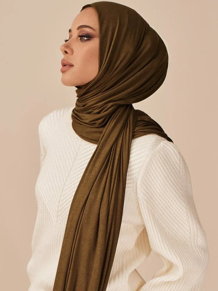 شال حجاب طويل سادة — صورة 2