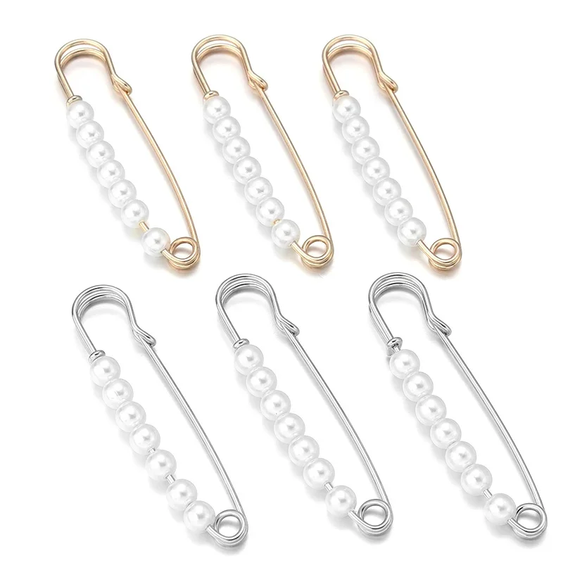 2-Piece Pearl Brooch with Buckle — Image 3