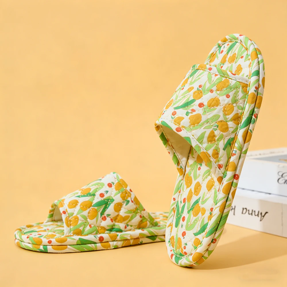 Floral Cotton Summer Slippers — Image 4