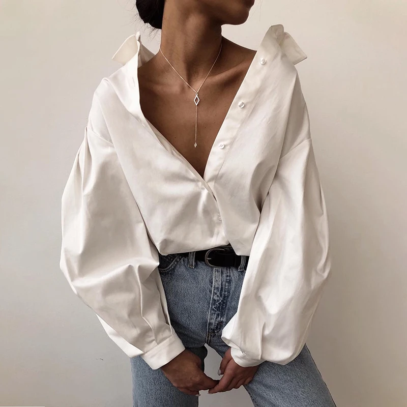 Elegant Long Sleeve Autumn Blouse — Image 3