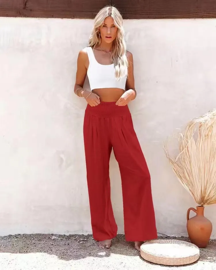 Casual Beach Pants with Drawstring — Image 11