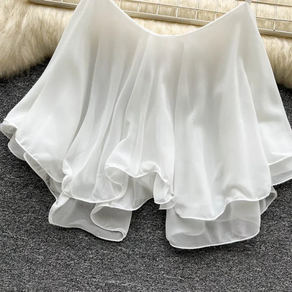 Sleeveless Ruffled Summer Crop Top — Image 20