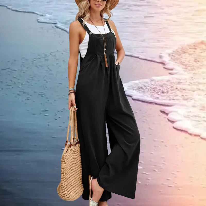 Wide-Leg Overalls — Image 8