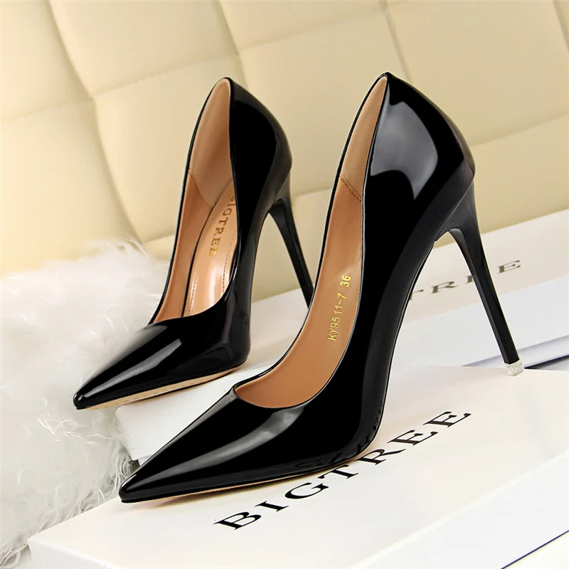 Leather High Heels — Image 17