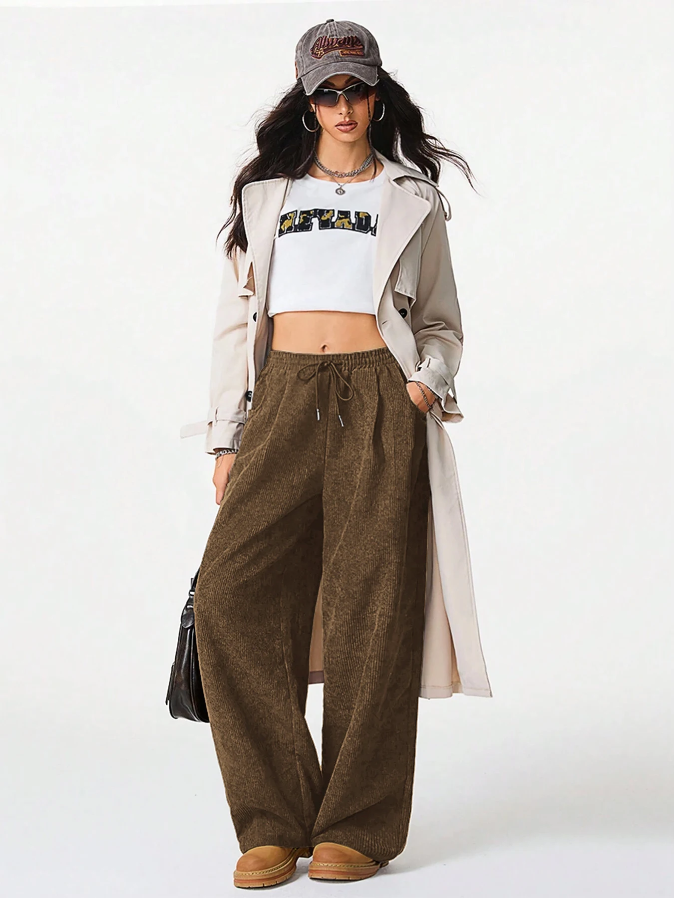 Retro Cargo Pants with Drawstring — Image 26