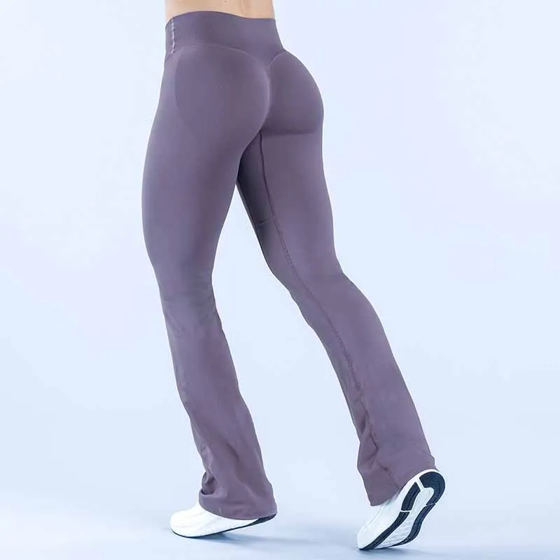 Flared Yoga Gym Pants — Image 4
