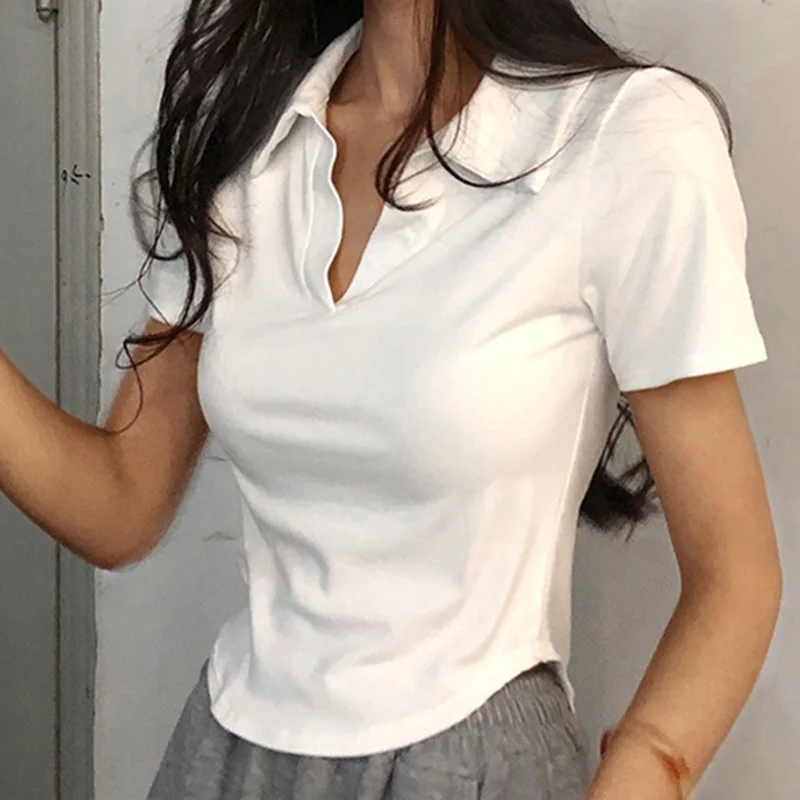 Solid Short Sleeve Summer Top — Image 9