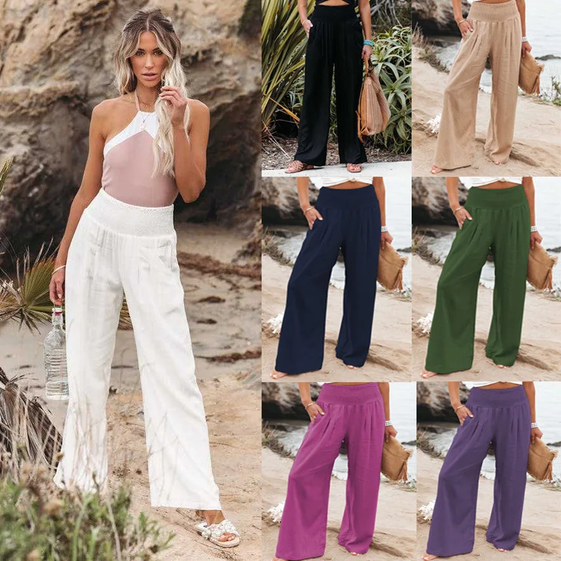 Casual Beach Pants with Drawstring — Image 5