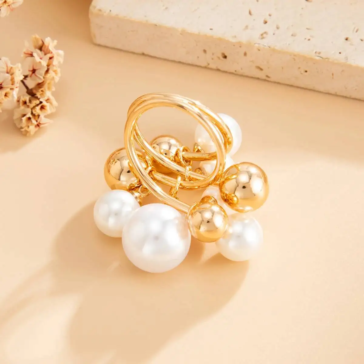 Retro Pearl Ring — Image 9