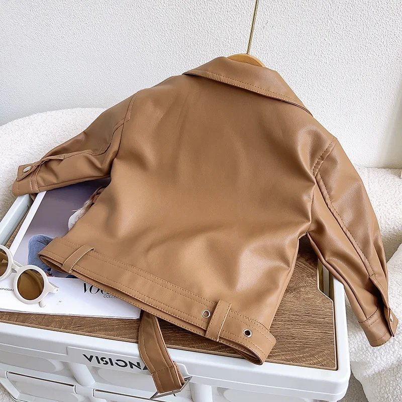 Girls' Leather Autumn Jacket — Image 2