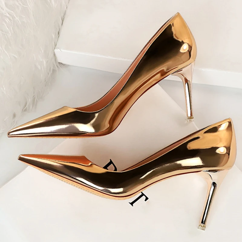 Leather High Heels — Image 41