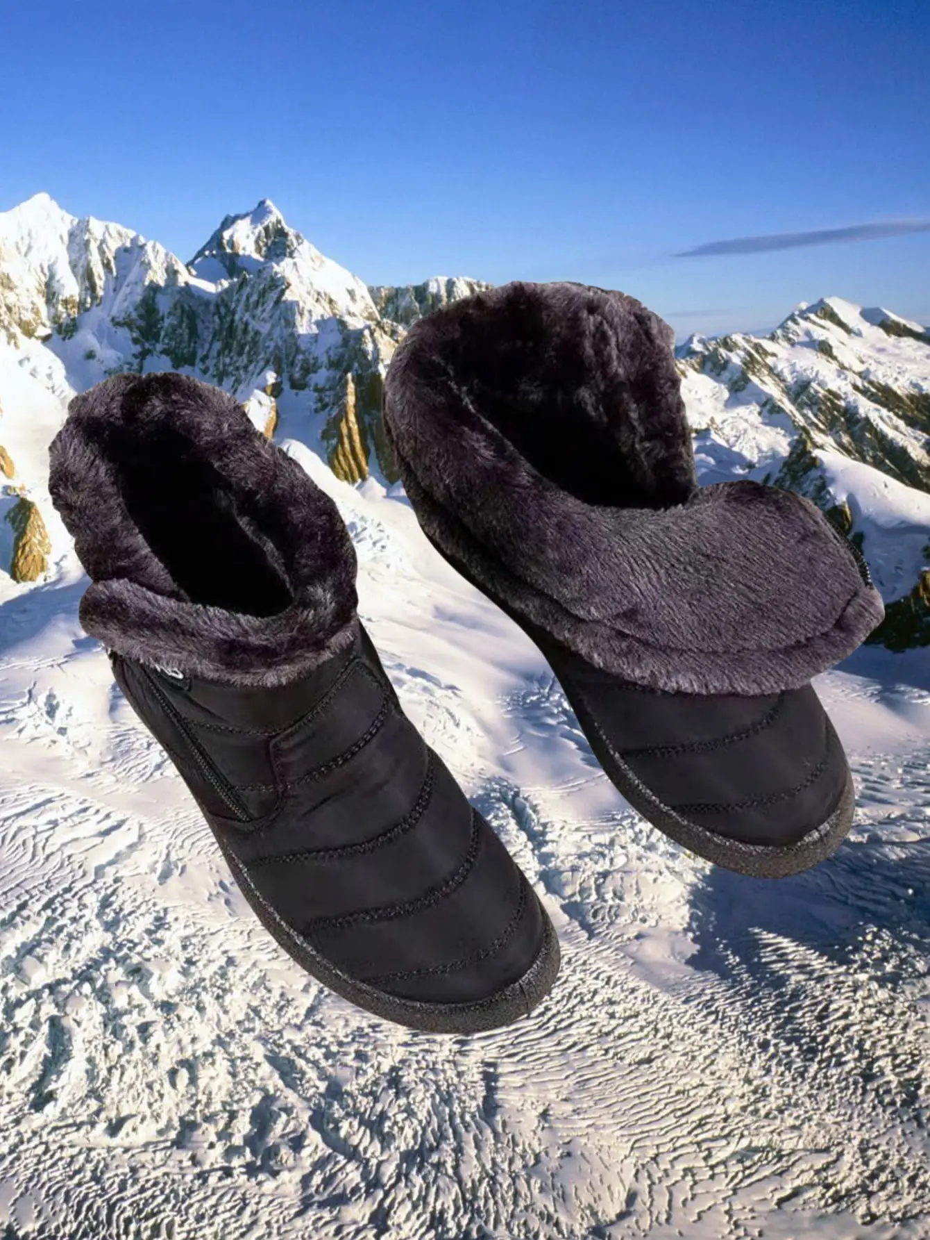 Padded Warm Solid Boots — Image 9
