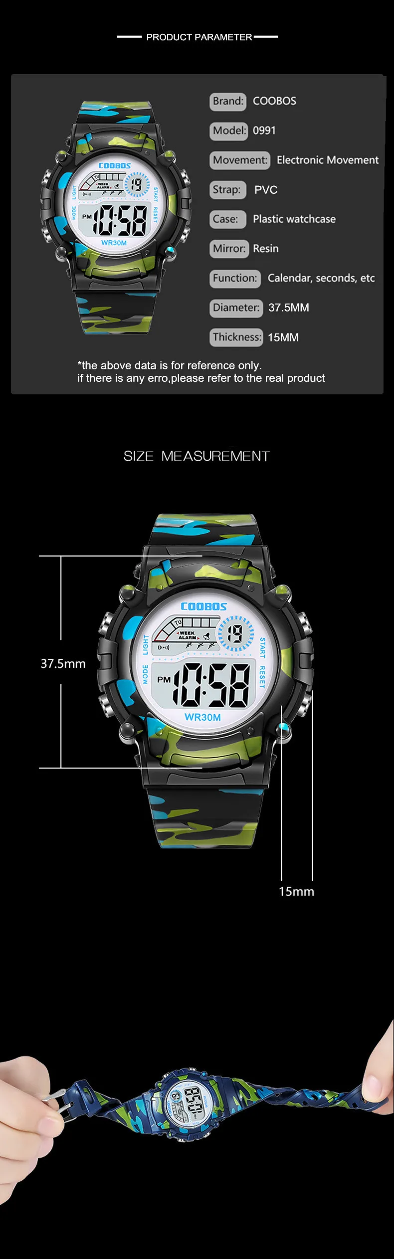 Girls' Water-Resistant Watch — Image 9