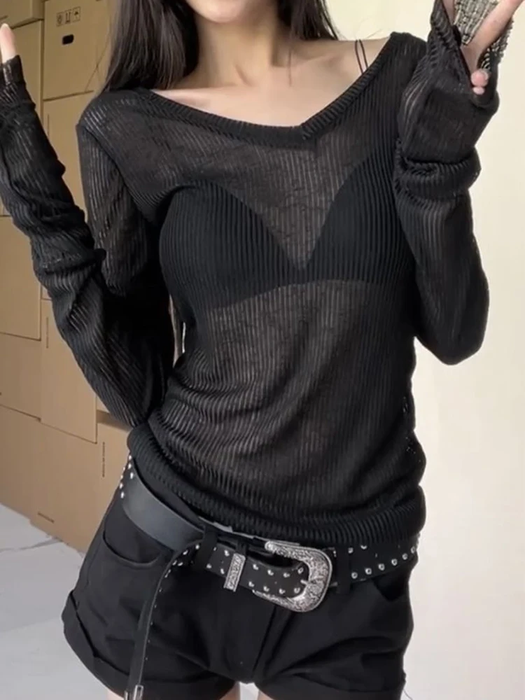 تيشيرت سادة بأكمام طويلة — صورة 13