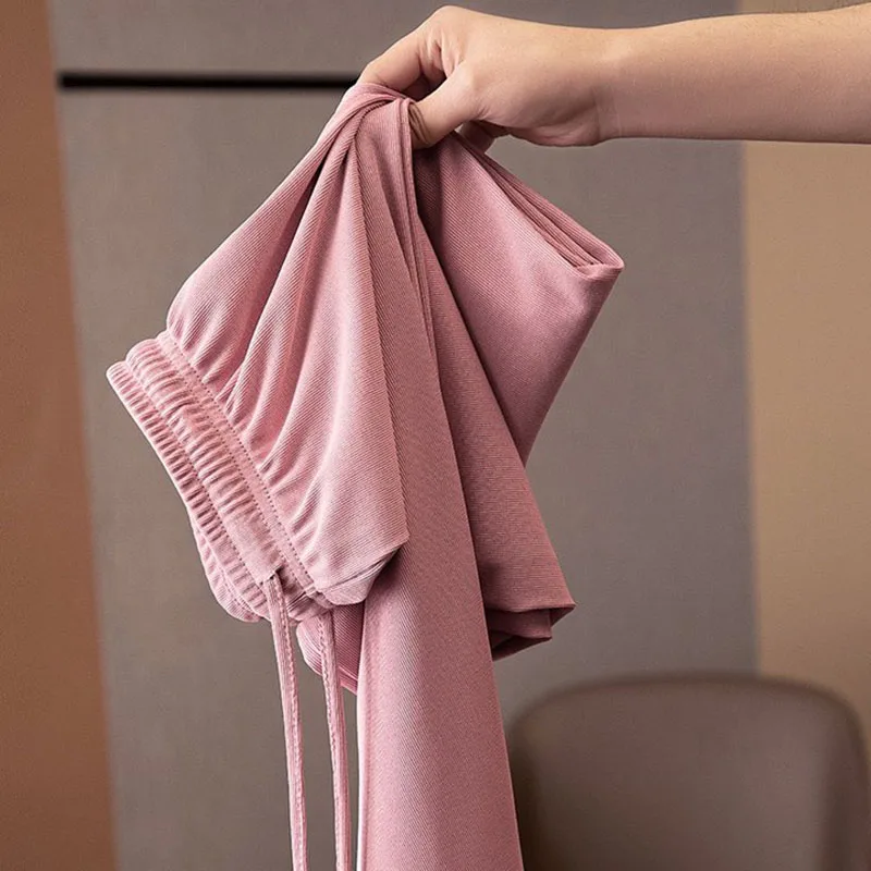 Silky-Feel Wide-Leg Pants — Image 12