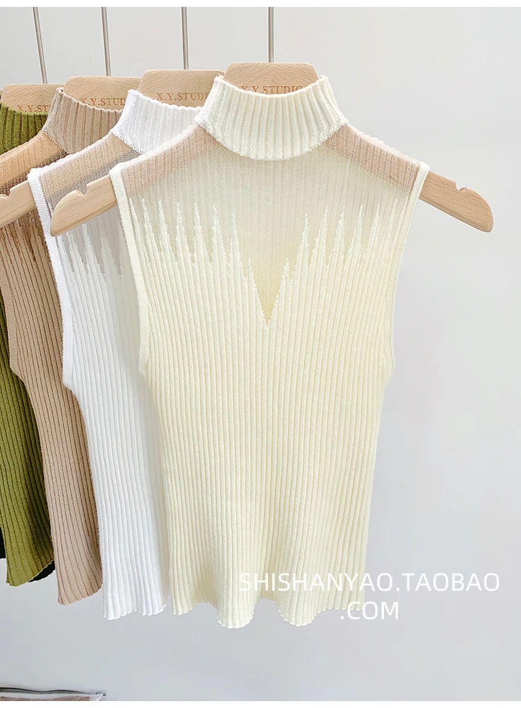 Knitted Mesh Tank Top — Image 10