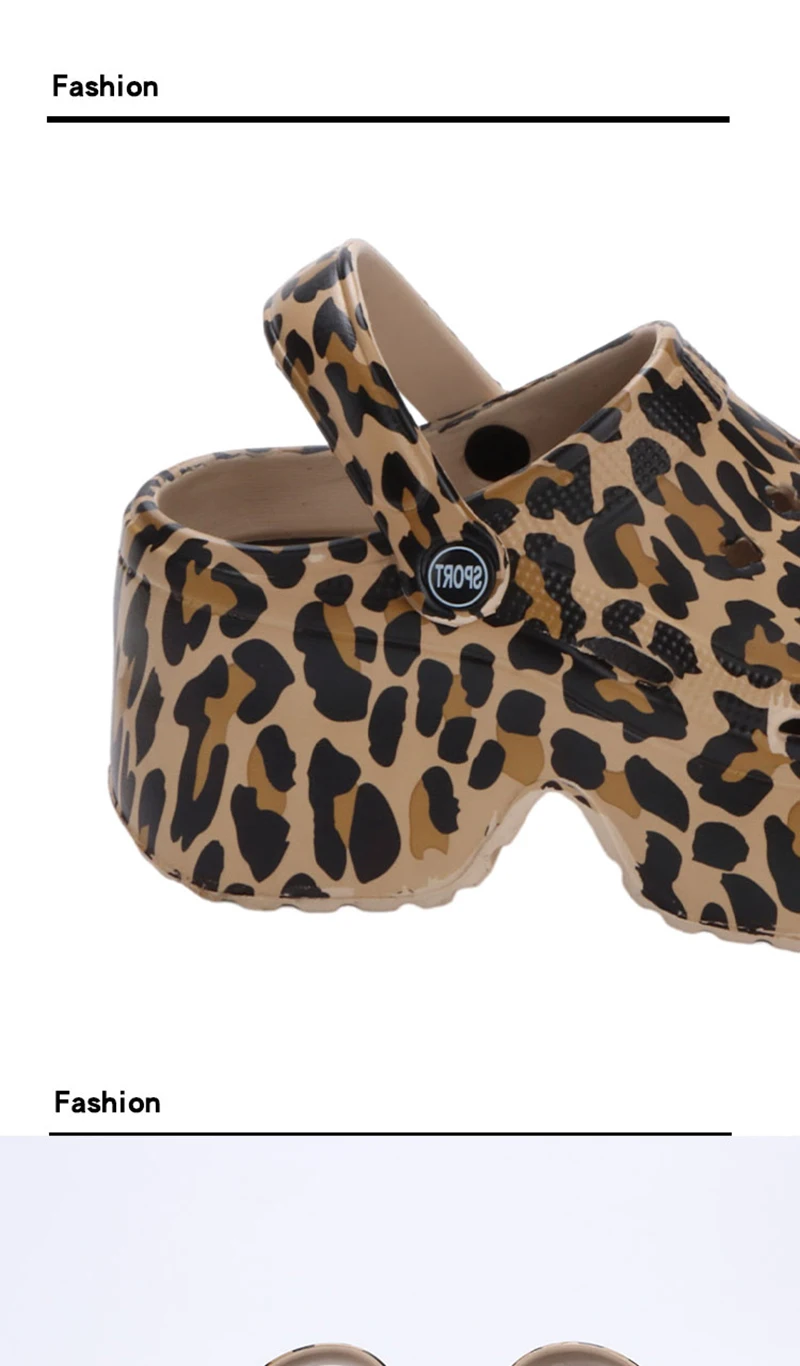 Thick Leopard Print Heels — Image 10