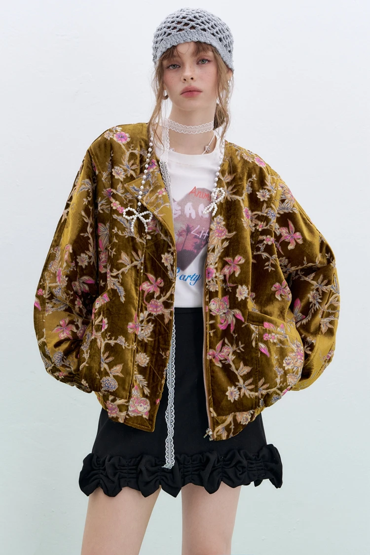 Velvet Short Jacket — Image 3