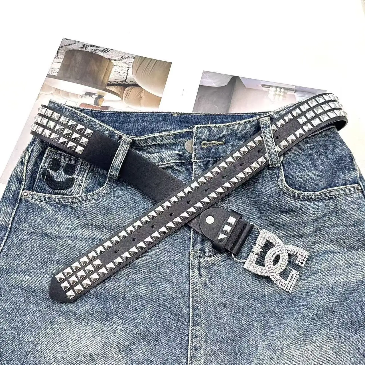 Girls' Rhinestone Belt — Image 7