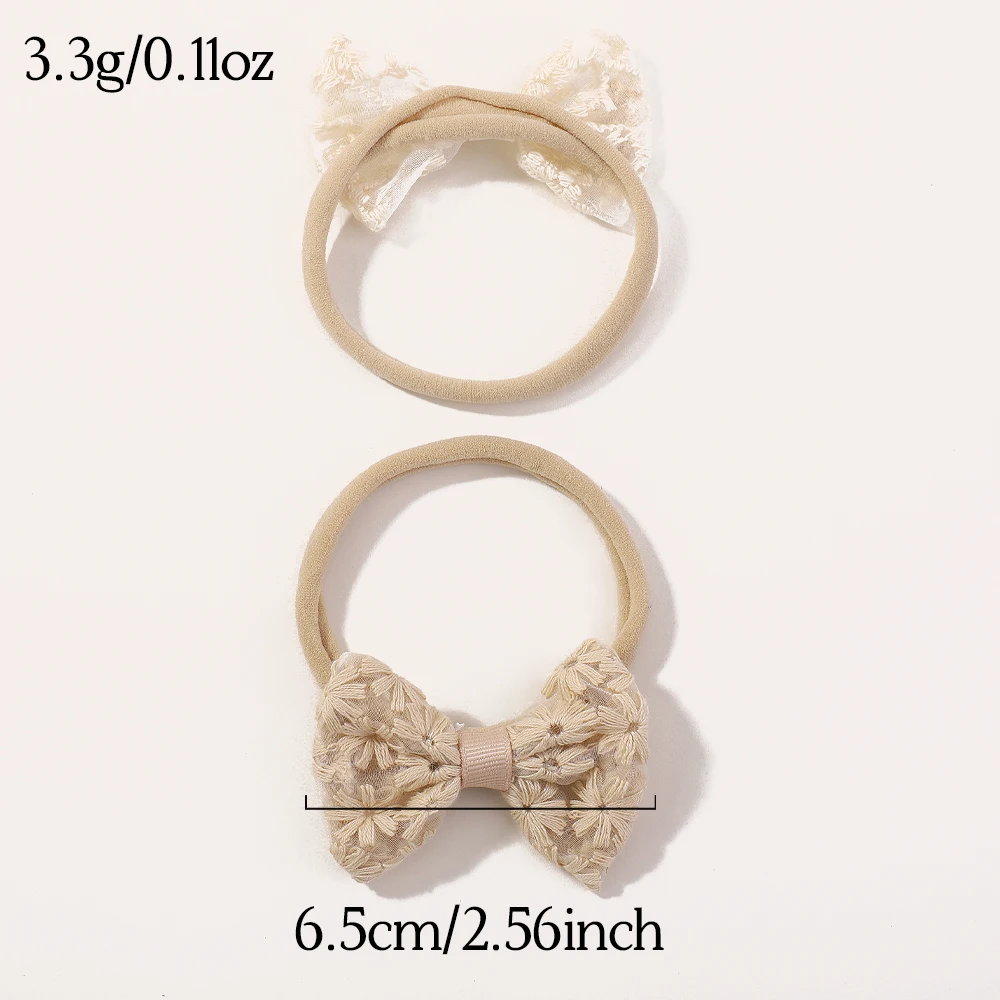 Newborn 4-Piece Embroidered Headband Set — Image 7