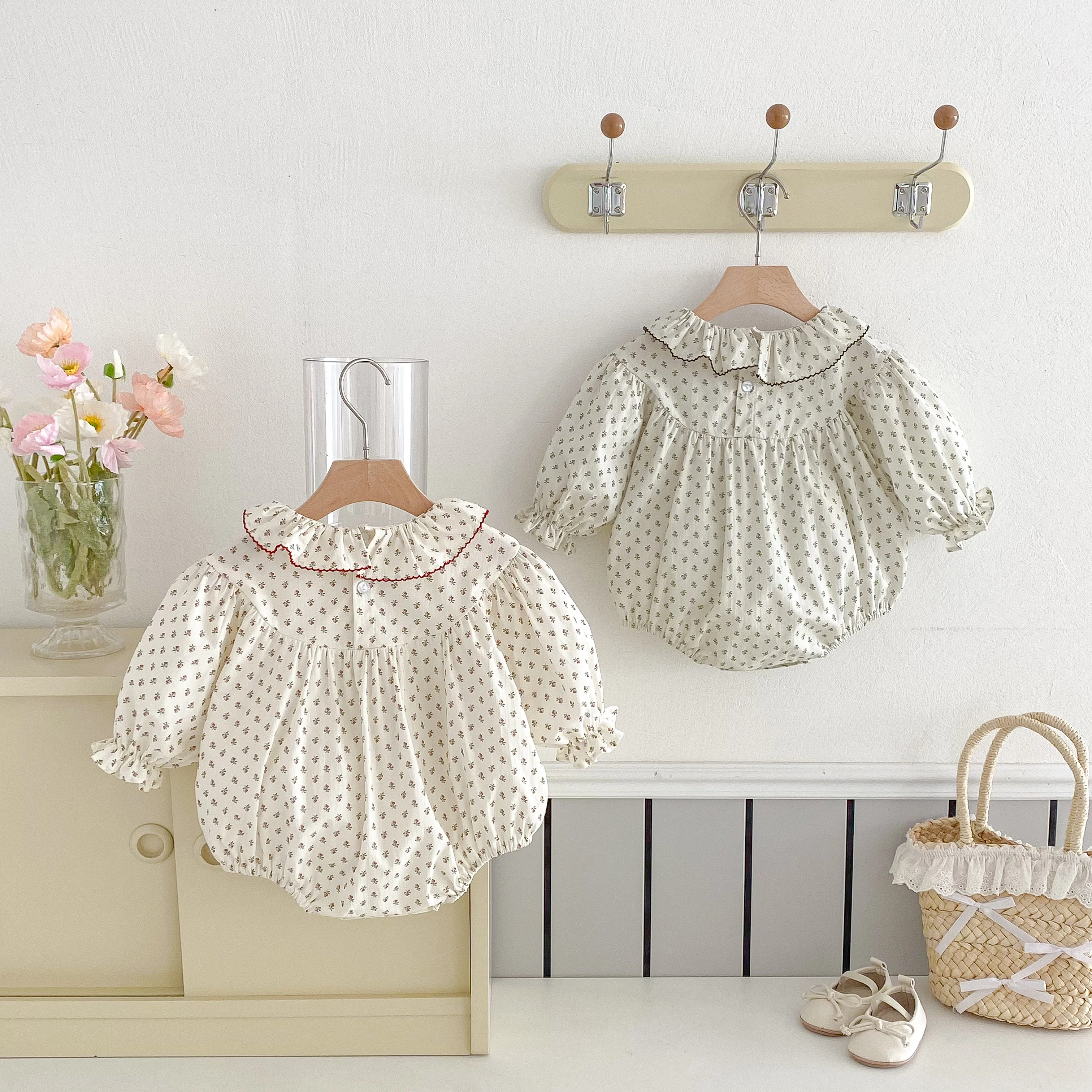 Baby Floral Long Sleeve Romper — Image 2