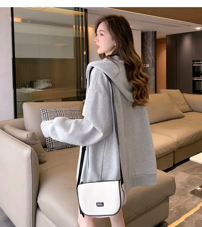 Sporty Hoodie with Zipper — Image 20