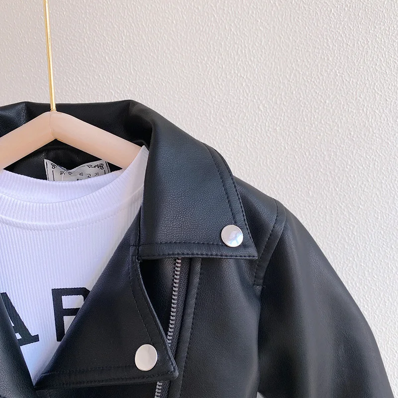 Girls' Leather Autumn Jacket — Image 10