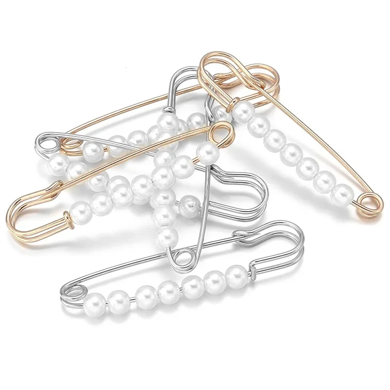 2-Piece Pearl Brooch with Buckle — Image 4