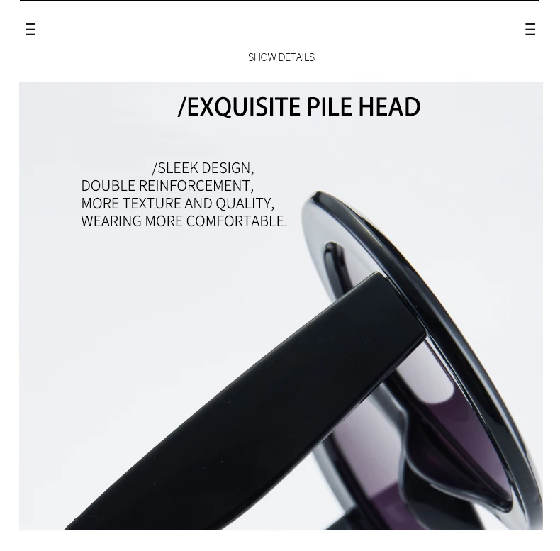 Retro Oversized Round Sunglasses — Image 11
