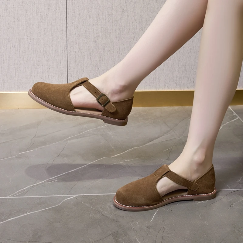 Retro Leather Sandals — Image 9