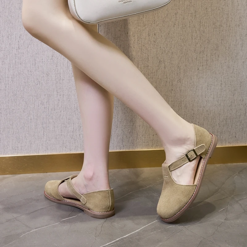 Retro Leather Sandals — Image 4