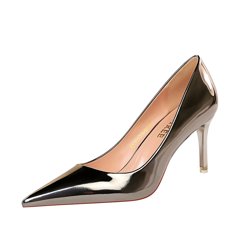 Leather High Heels — Image 30