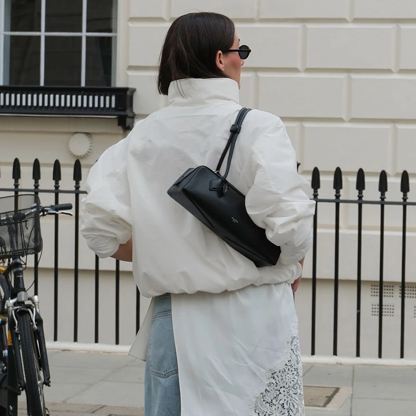 Turtleneck Autumn Jacket with Zipper — Image 20