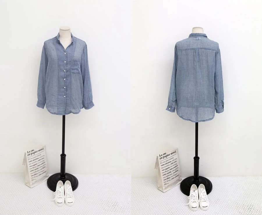 Korean-Style Solid Cotton Formal Shirt — Image 16