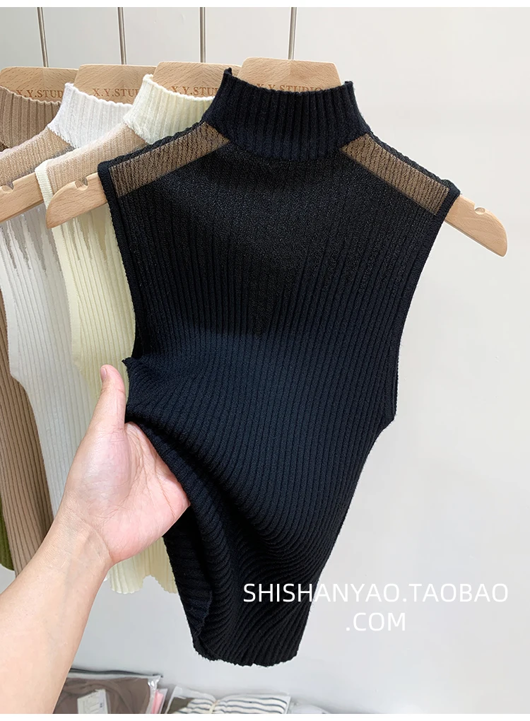 Knitted Mesh Tank Top — Image 26