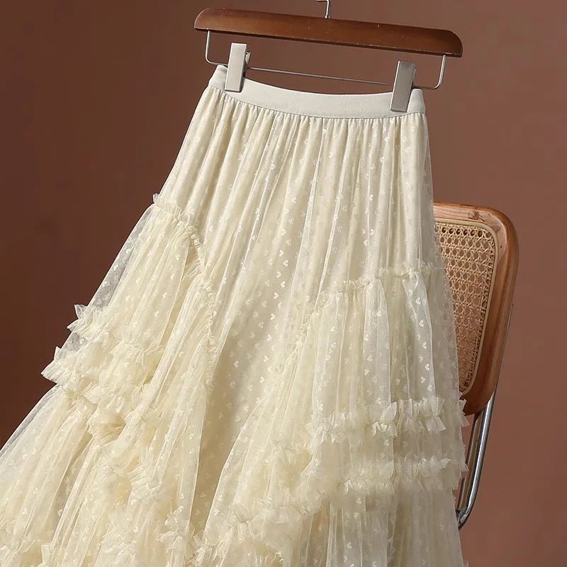 Mesh High-Waisted Skirt — Image 43