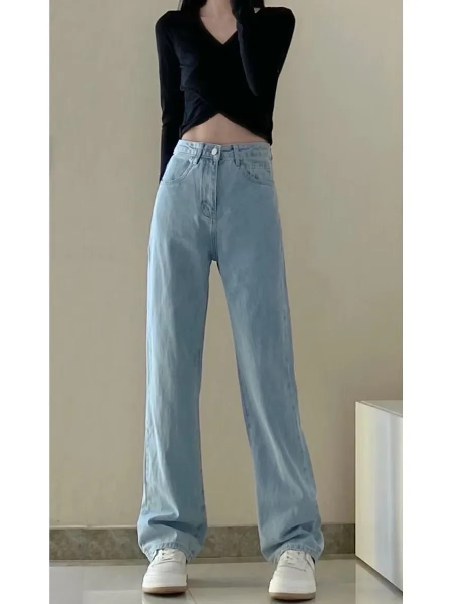Vintage Autumn Straight Denim Pants — Image 12