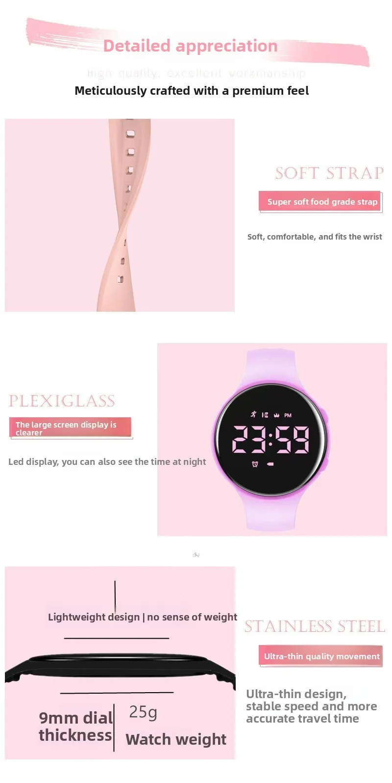 Water-Resistant Luminous Watch for Students — Image 15