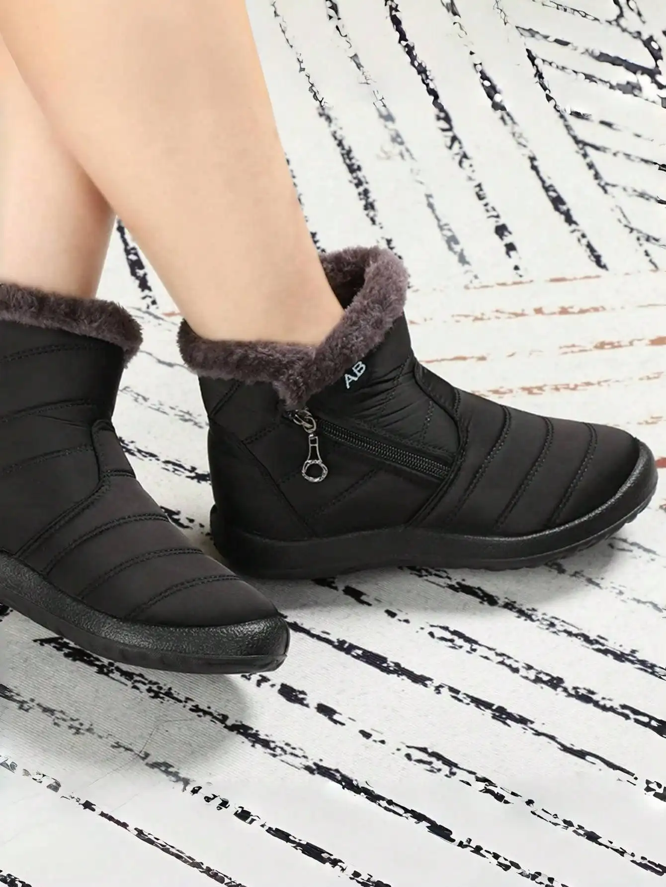 Padded Warm Solid Boots — Image 8