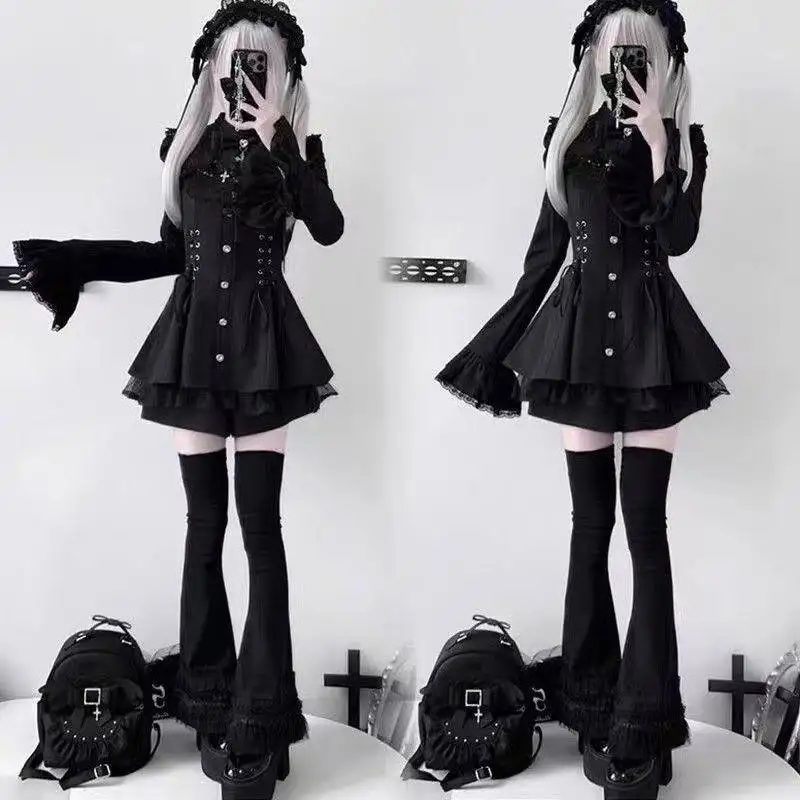 طقم قوطي بفيونكة — صورة 13
