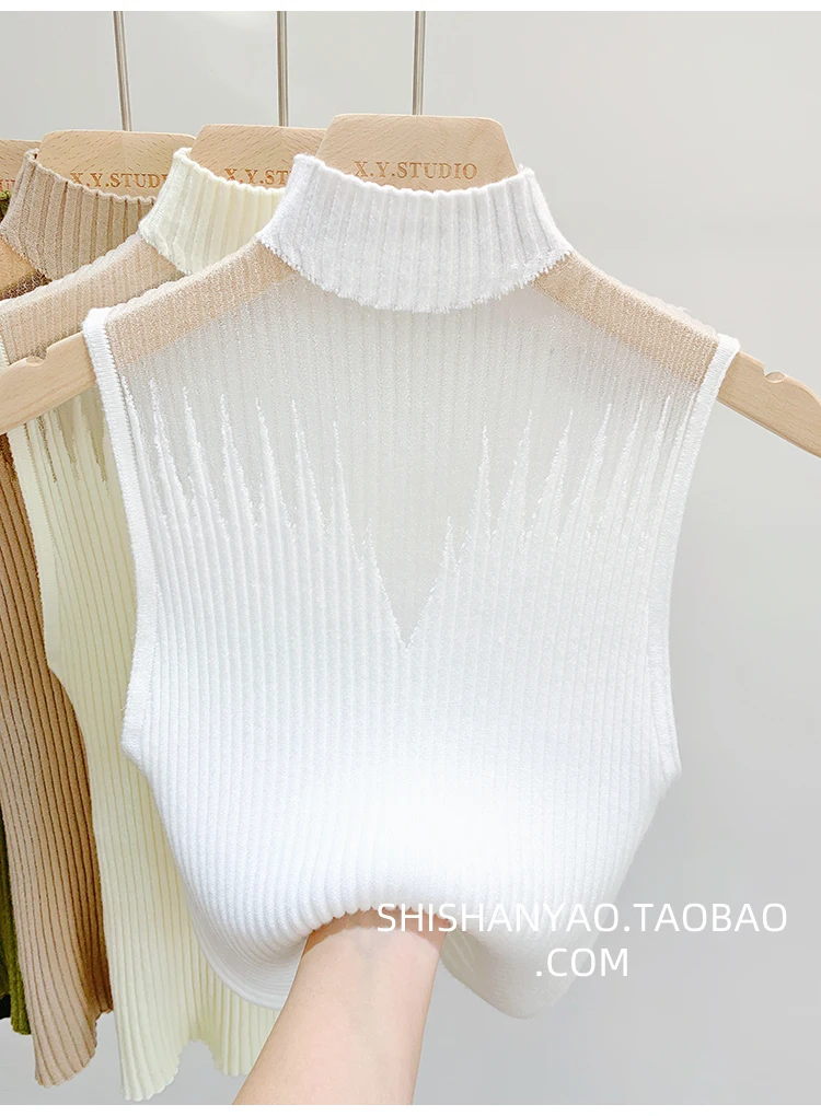 Knitted Mesh Tank Top — Image 18